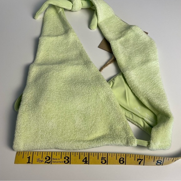 Stone Fox Swim Free People Bikini Top Rico Top in Pomelo Large Terry Cloth Boho - Picture 9 of 10